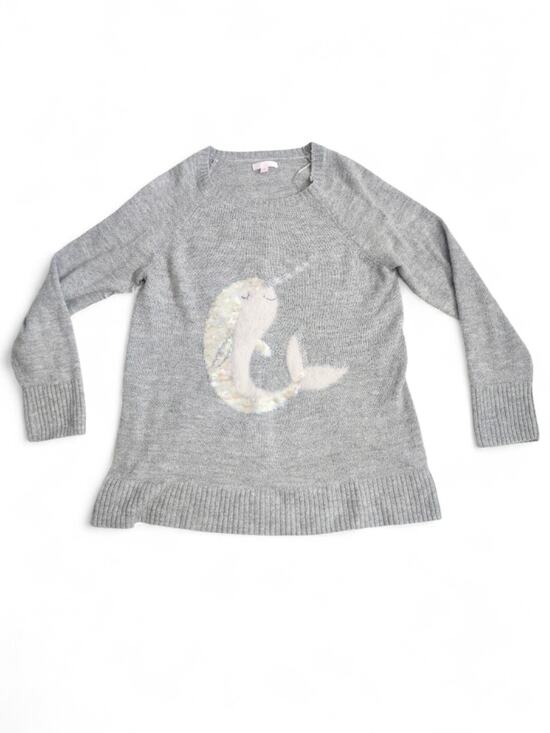 LC Lauren Conrad Sweaters - Lauren Conrad Gray Crewneck Mermaidcore Sweater